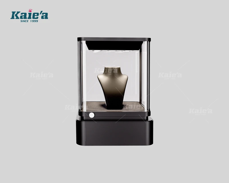 Armoire &agrave; bijoux &agrave; serrure &eacute;lectronique de petite taille, couleur noire